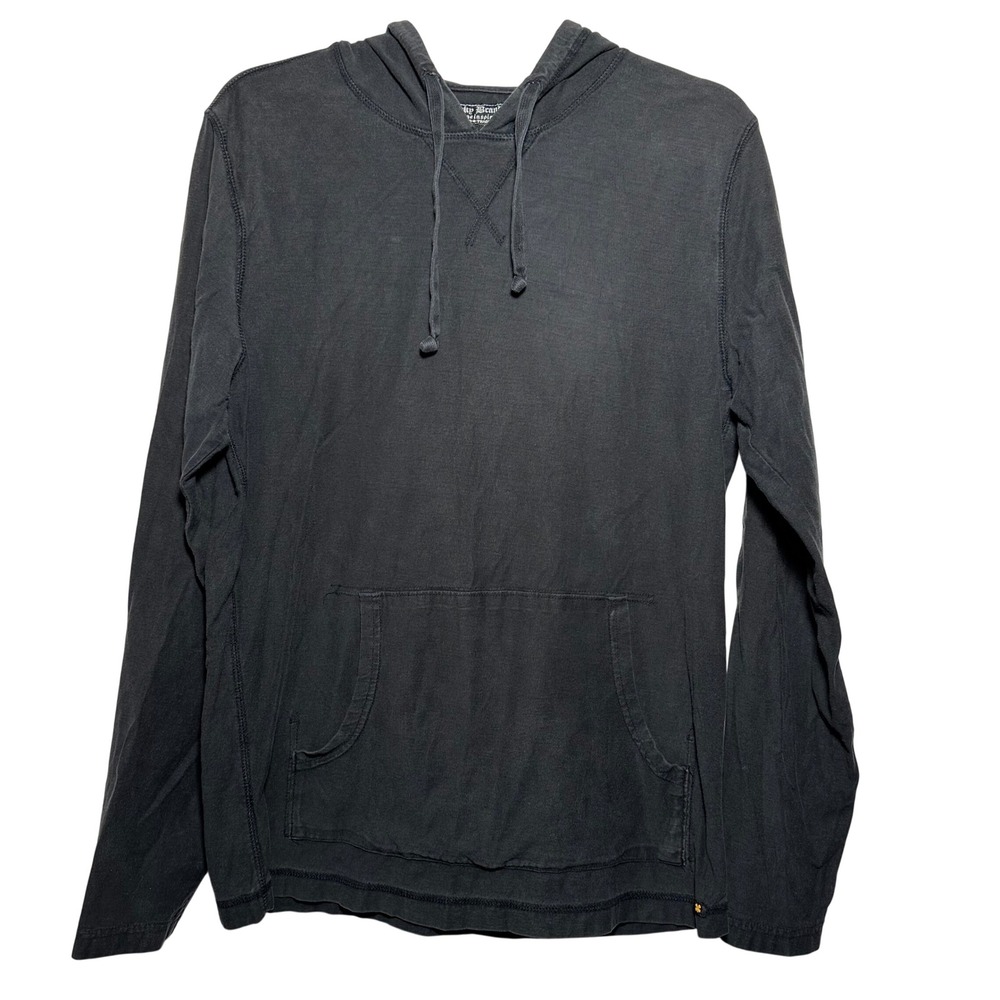 Lucky Brand Vintage Inspired‎ Hoodie Charcoal Gray Cotton Pullover Size S